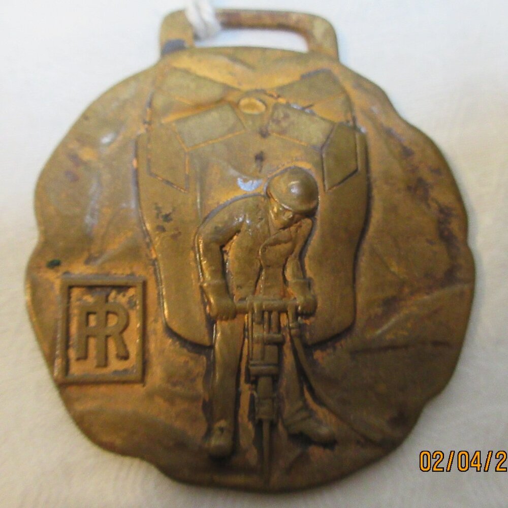 ANTIQUE CARSET JACKBITS INGERSOL RAND KEY CHAIN FOB~NYC DRILLING, COLLECTIBLE